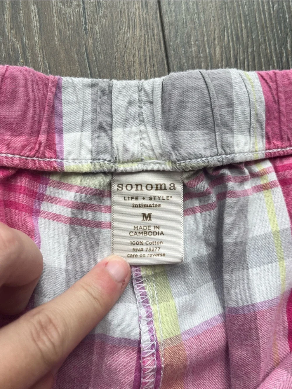 Sonoma Plaid Pajama Set